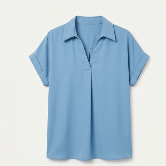 Lightweight V-Neck Blouse Women Summer