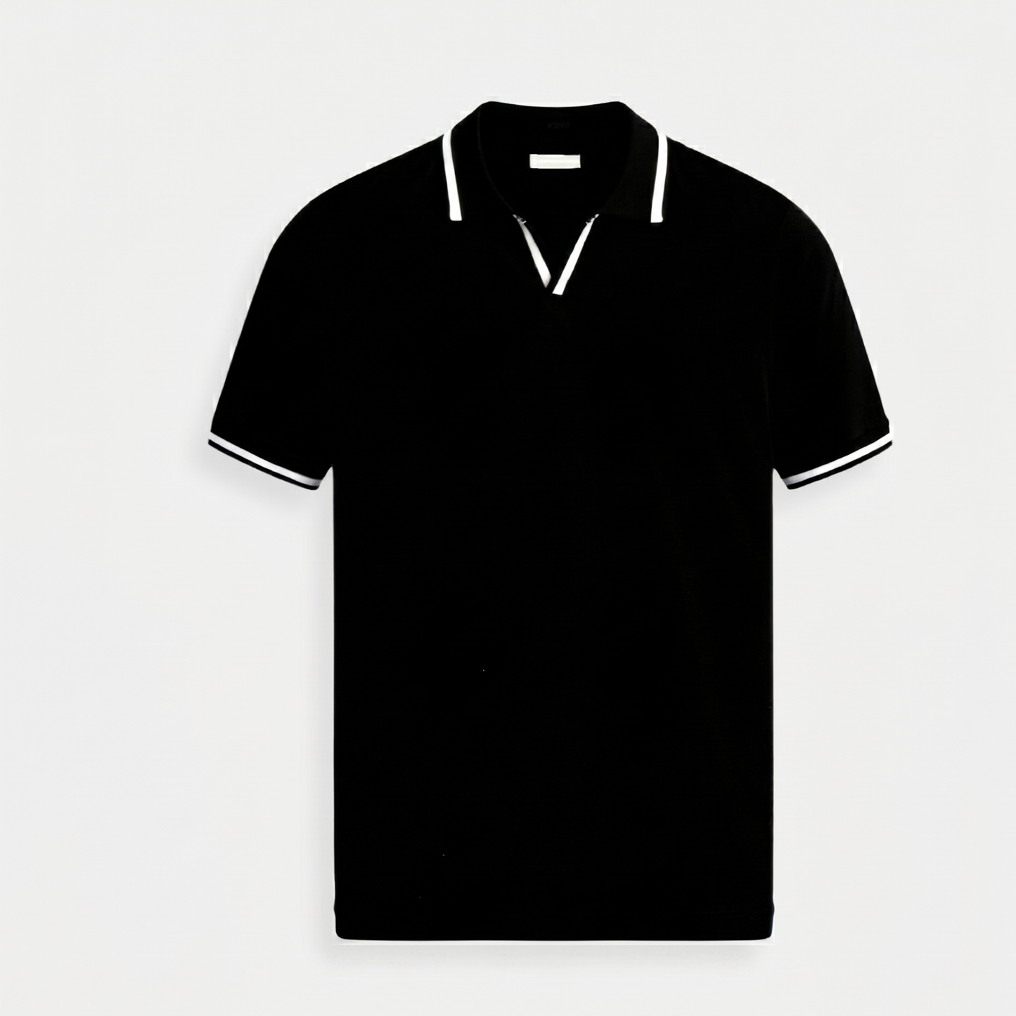 Slim Fit Polo Shirt Men Short Sleeves Summer