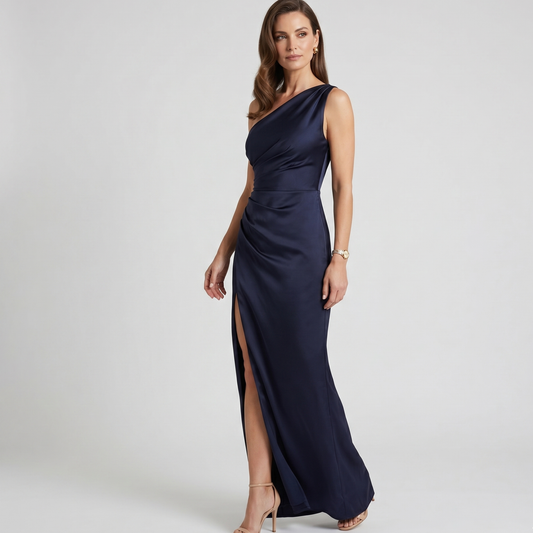 Asymmetrical One Shoulder Maxi Dress Summer