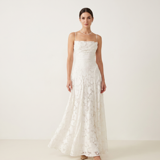 Textured A-Line Maxi Dress Women Summer