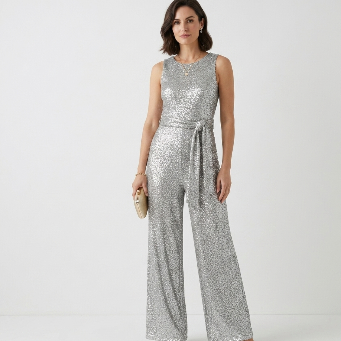 Sequin Surface Jumpsuit Women Formal