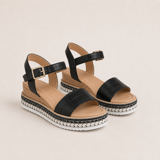 Textured Sole Platform Sandals for Women Summer