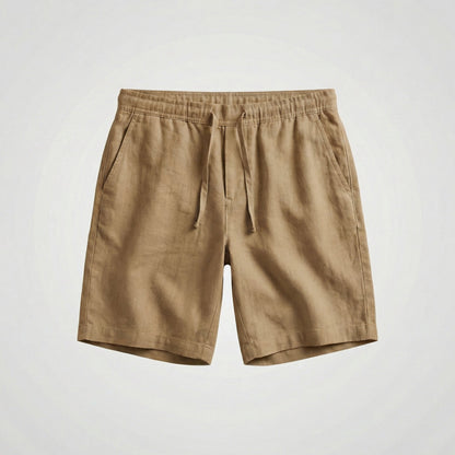 Breathable Linen Shorts Men Summer