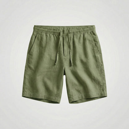Breathable Linen Shorts Men Summer
