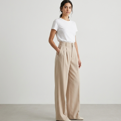High Waist Wide Leg Trousers Women Casual