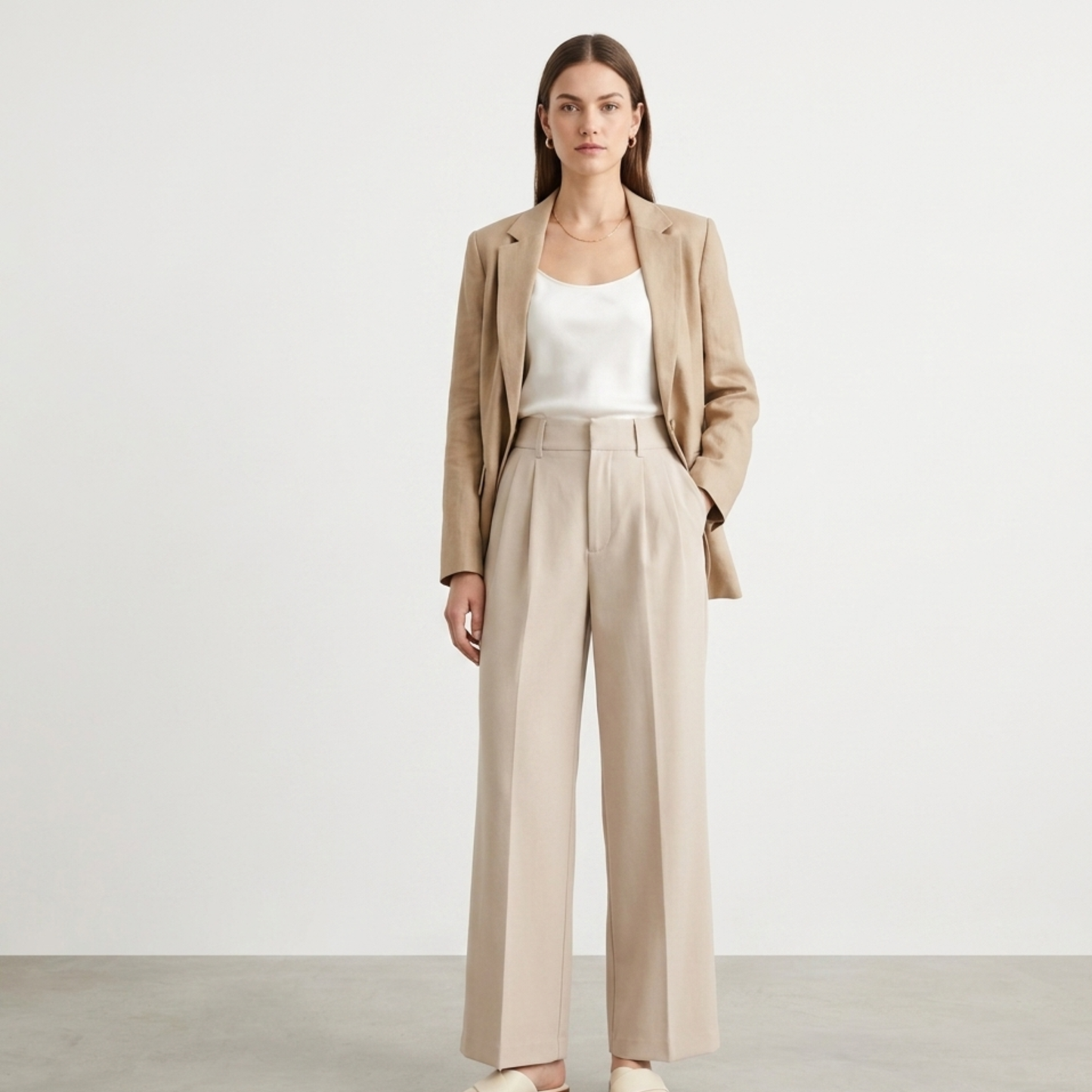 High Waist Wide Leg Trousers Women Casual