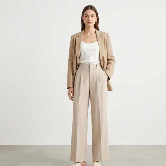 High Waist Wide Leg Trousers Women Casual
