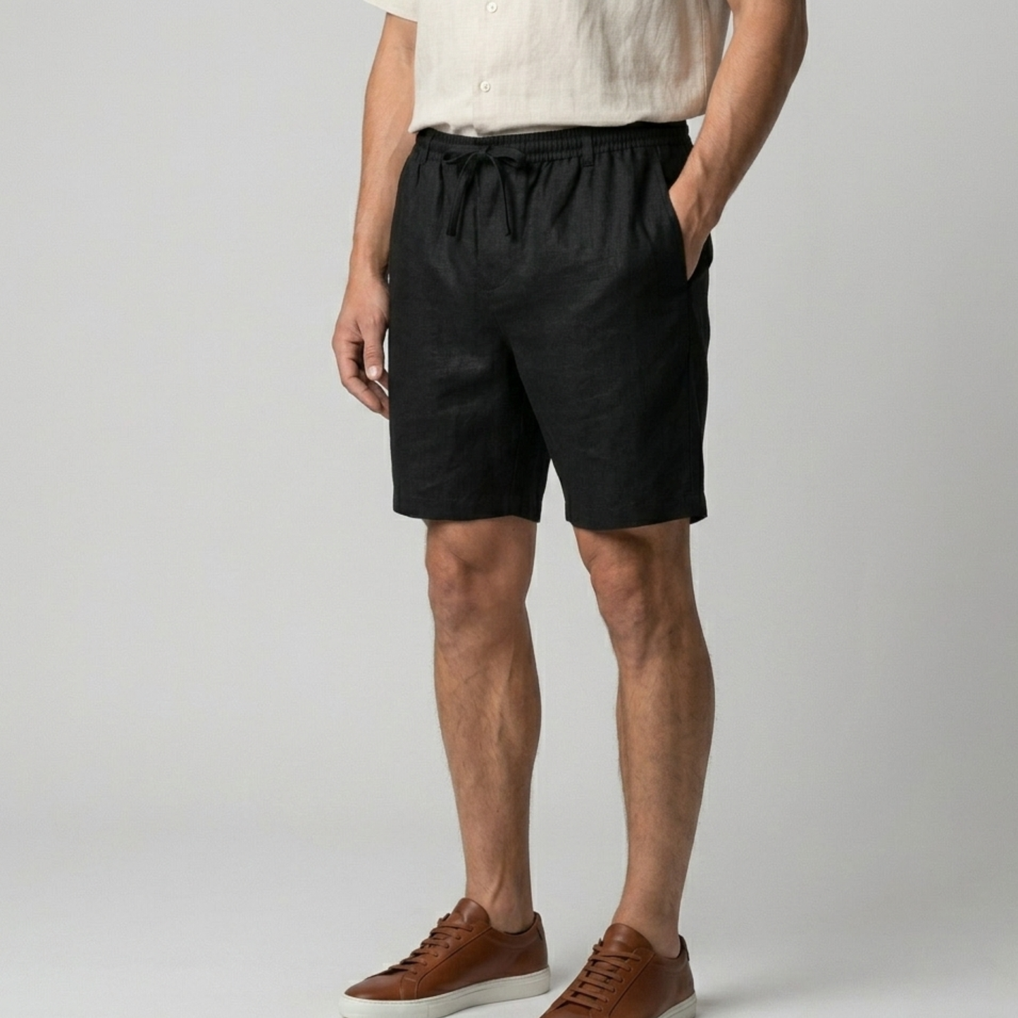 Lightweight Linen Shorts Men Summer