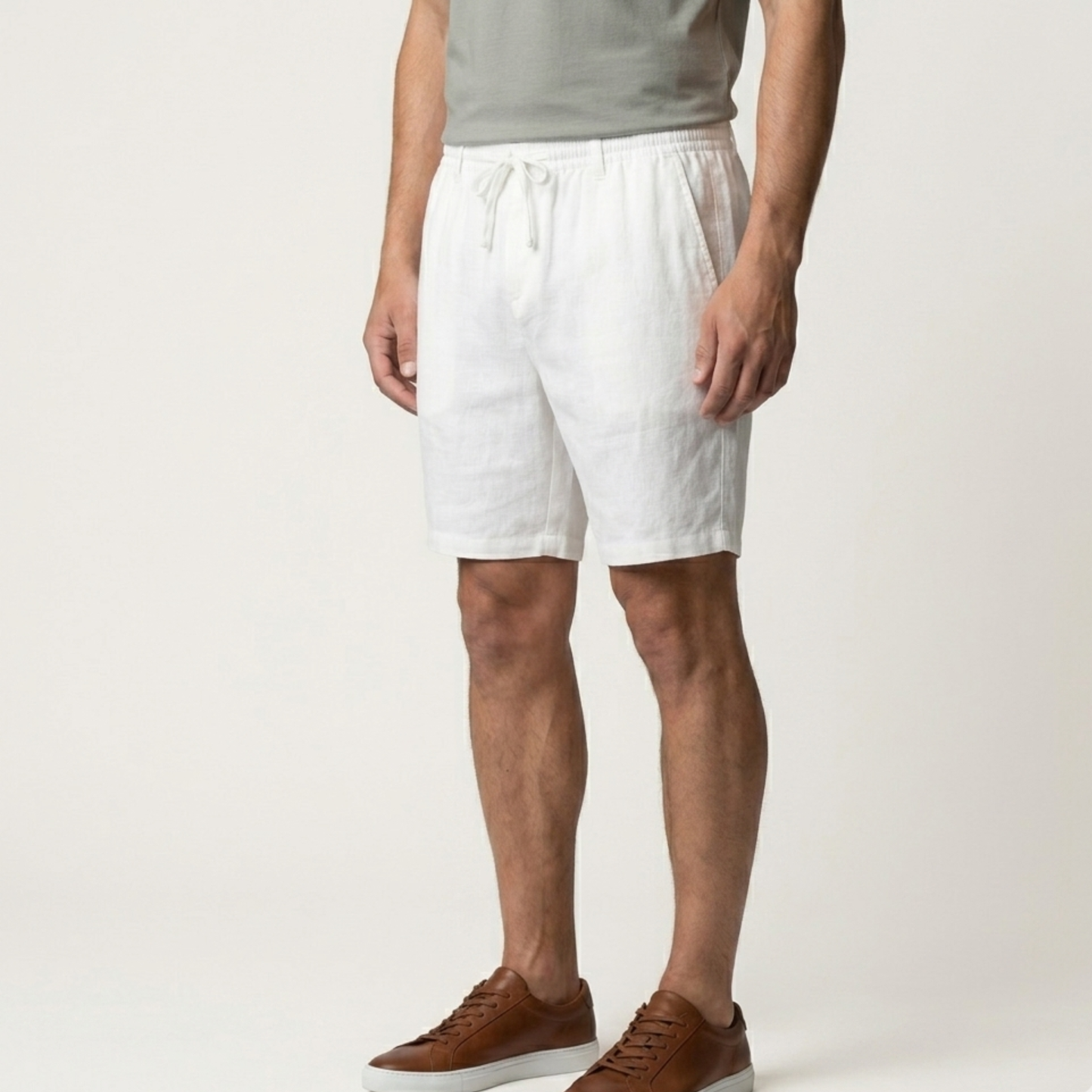 Lightweight Linen Shorts Men Summer