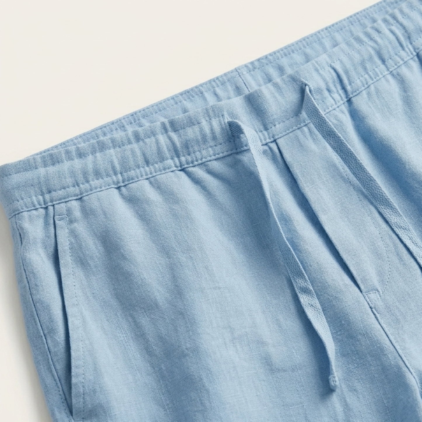 Breathable Linen Shorts Men Summer
