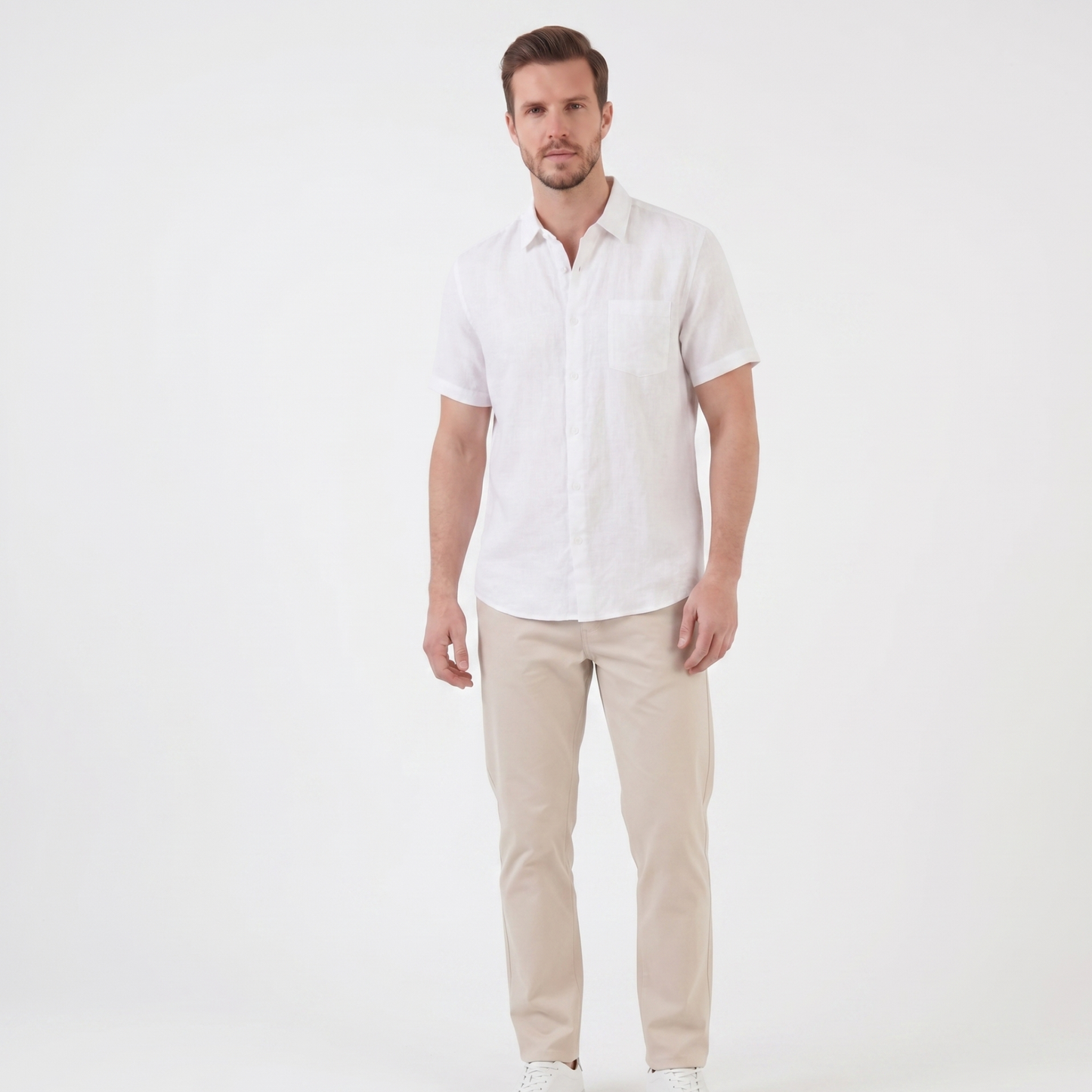 Lightweight Linen Shirt Men Summer