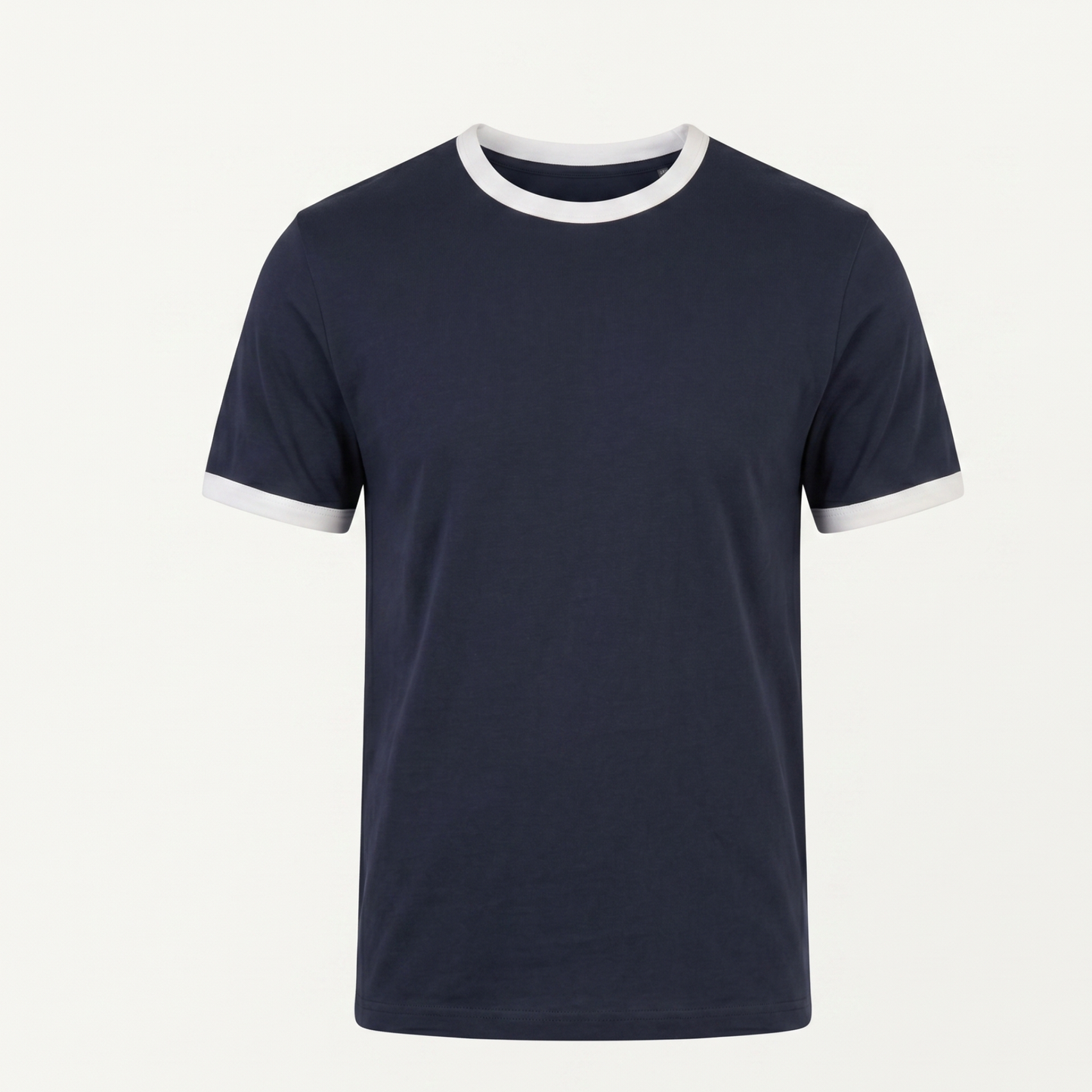 Contrast Trim Ringer T-Shirt Men Casual