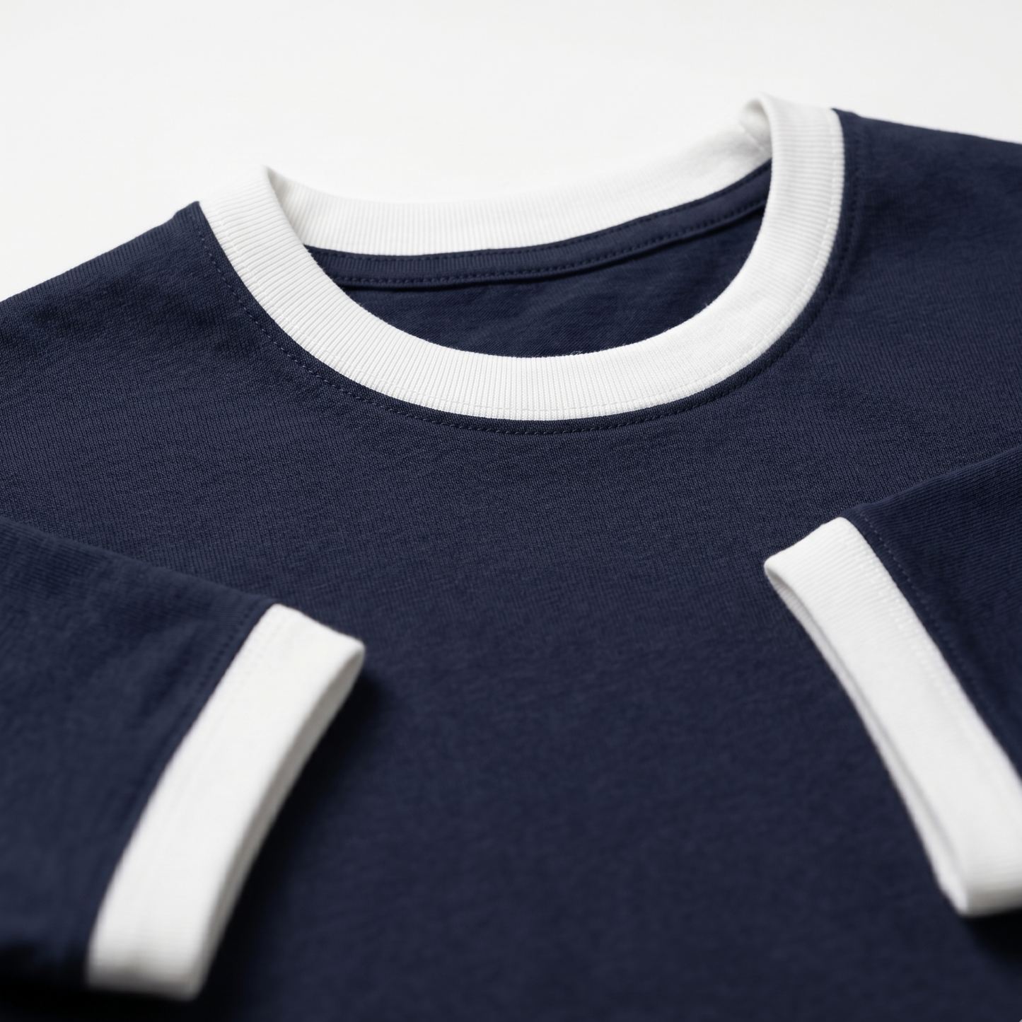 Contrast Trim Ringer T-Shirt Men Casual