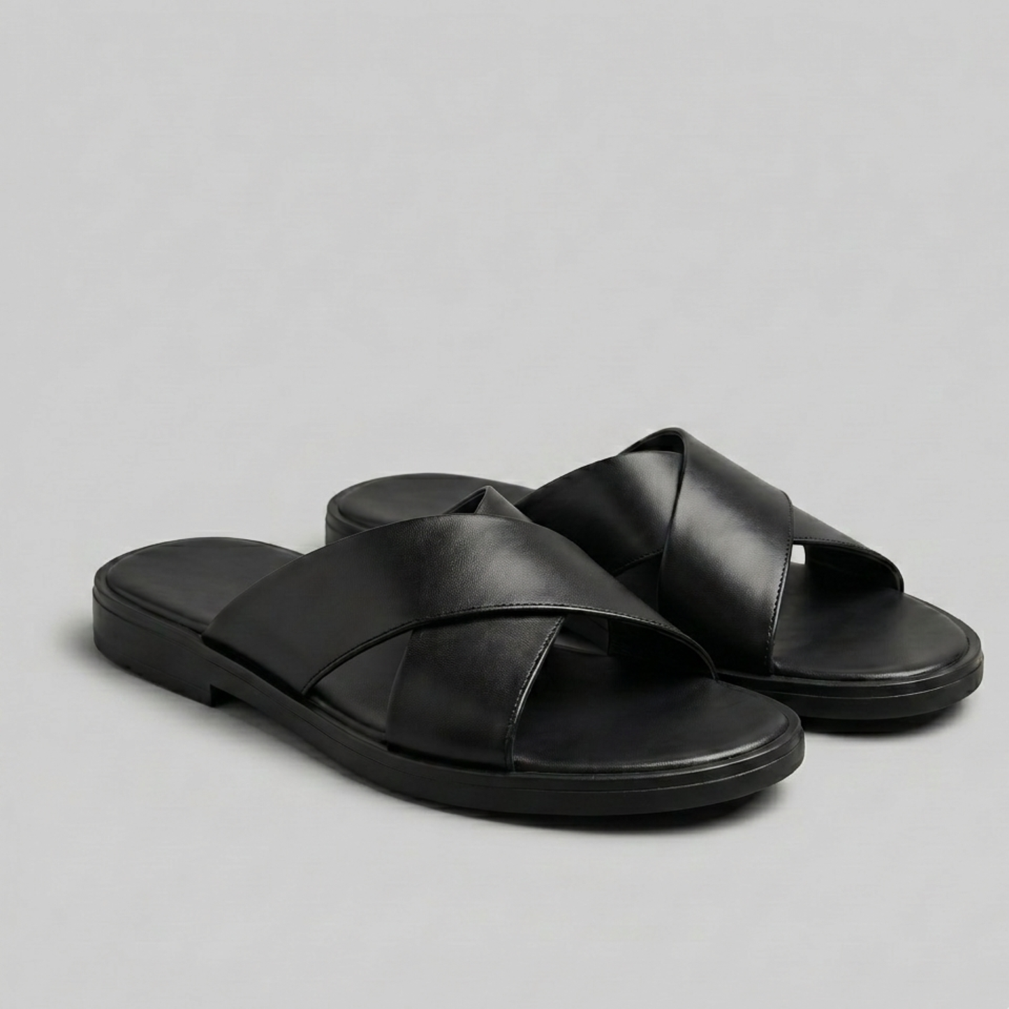 Cross Strap Slide Sandals Men Summer