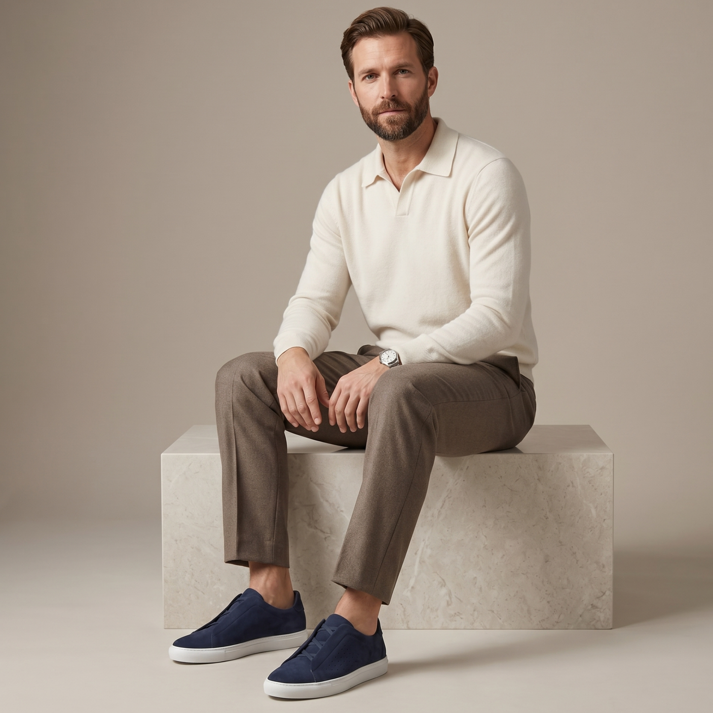 Premium Suede Sneakers Men Casual
