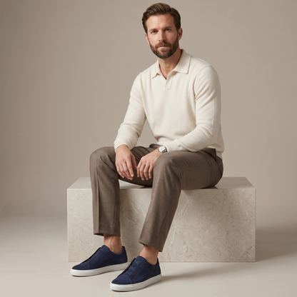 Premium Suede Sneakers Men Casual