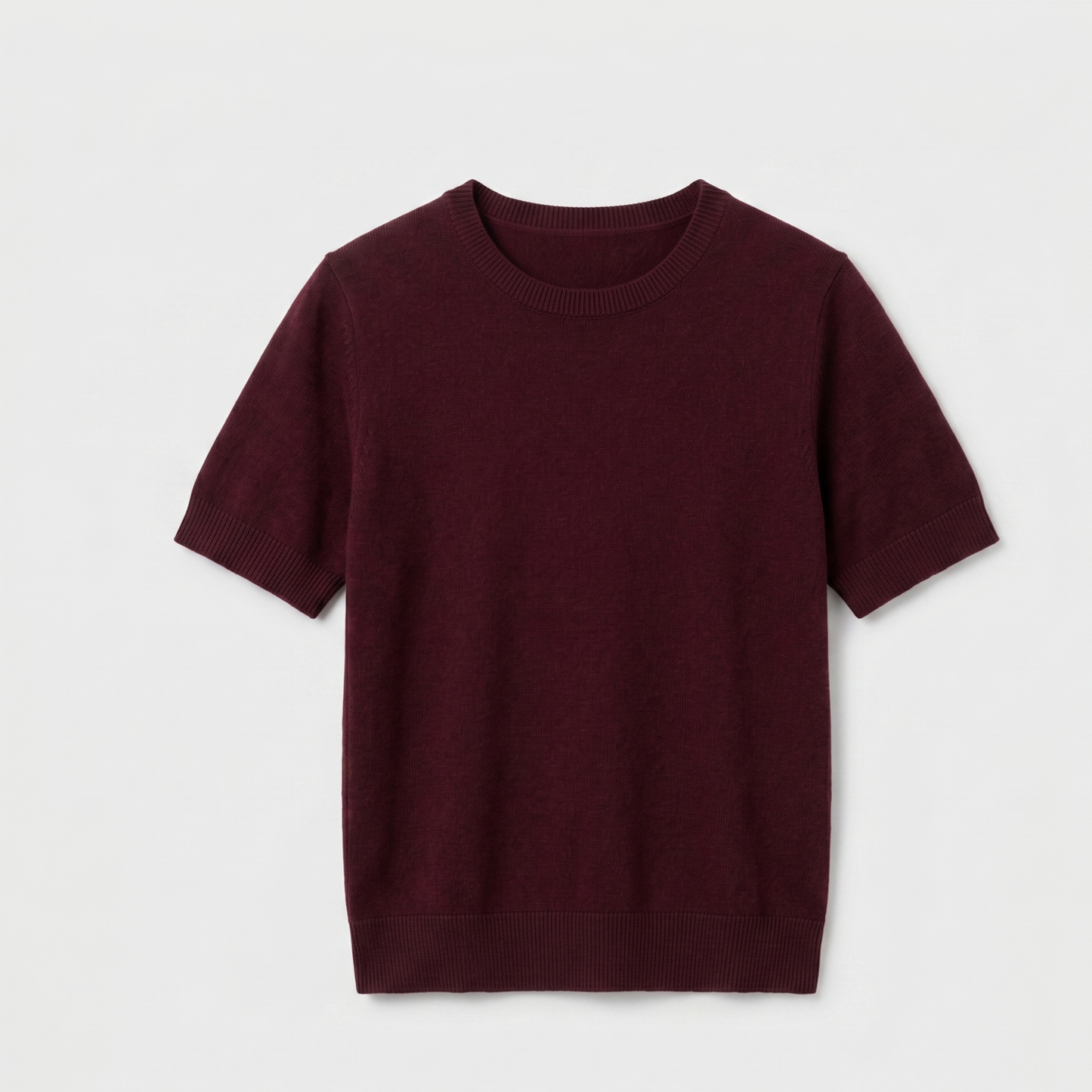 Classic Fit Wool Blend Knit Top Women Casual