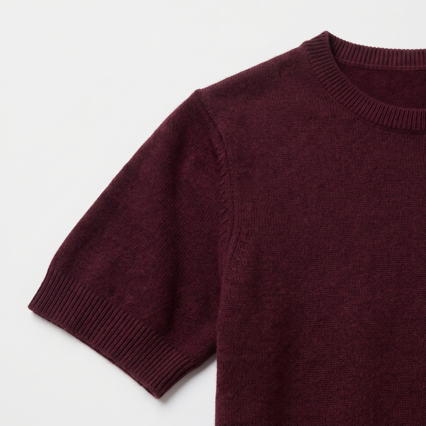 Classic Fit Wool Blend Knit Top Women Casual