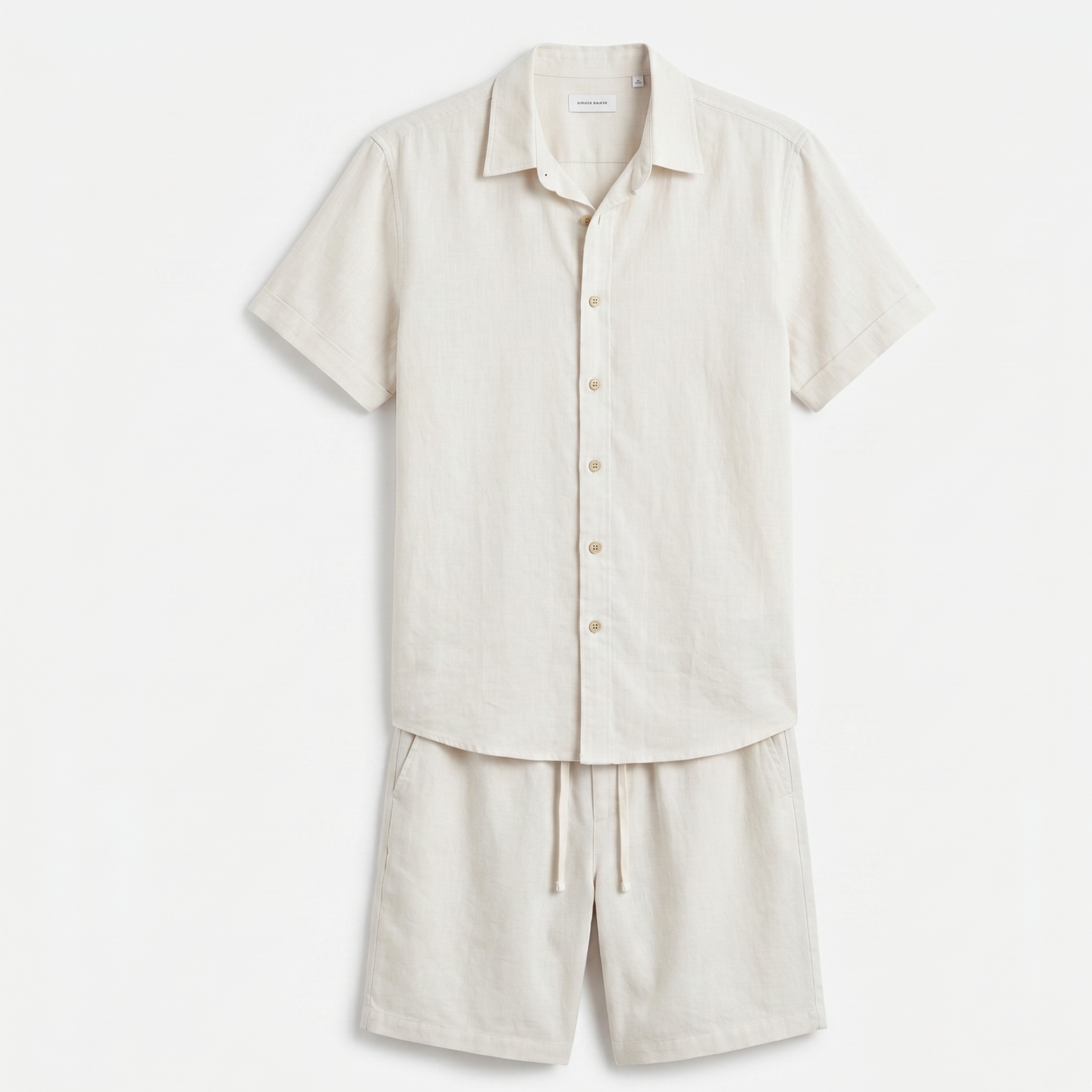Lightweight Shirt and Shorts Set Men Summer