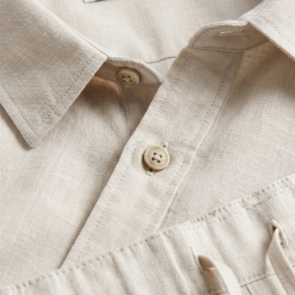 Lightweight Shirt and Shorts Set Men Summer