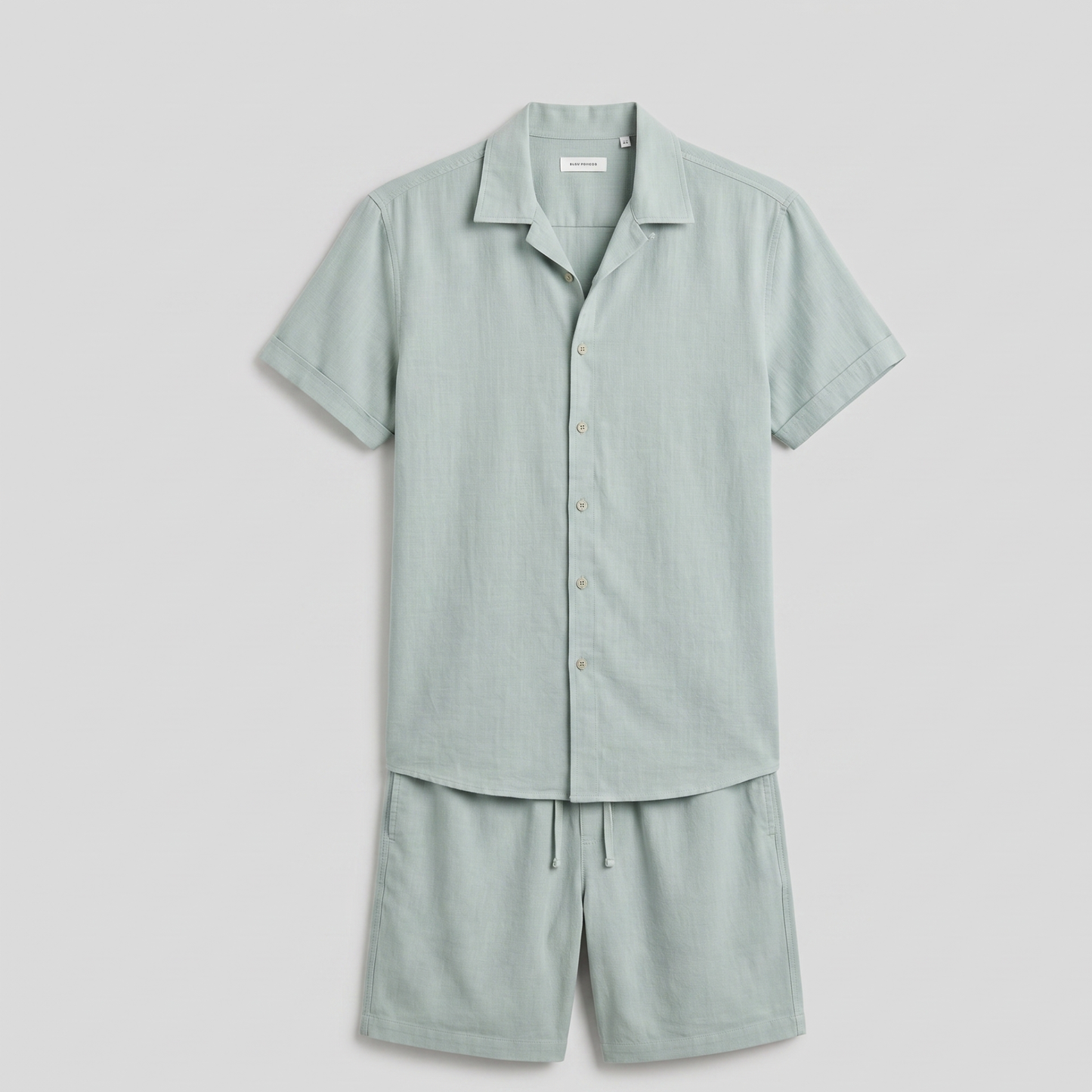Lightweight Shirt and Shorts Set Men Summer