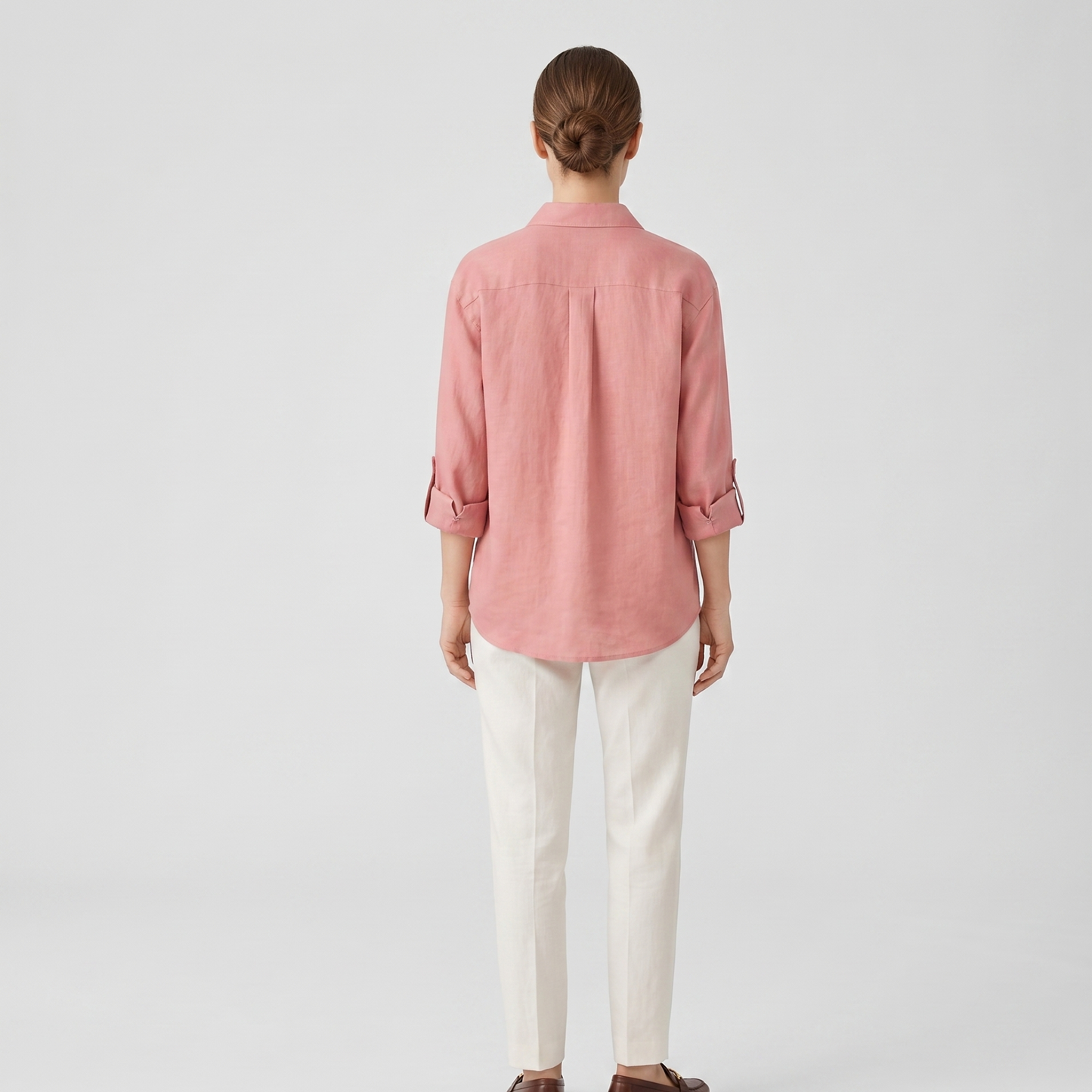 Breathable Linen Cotton Blend Blouse Women Summer