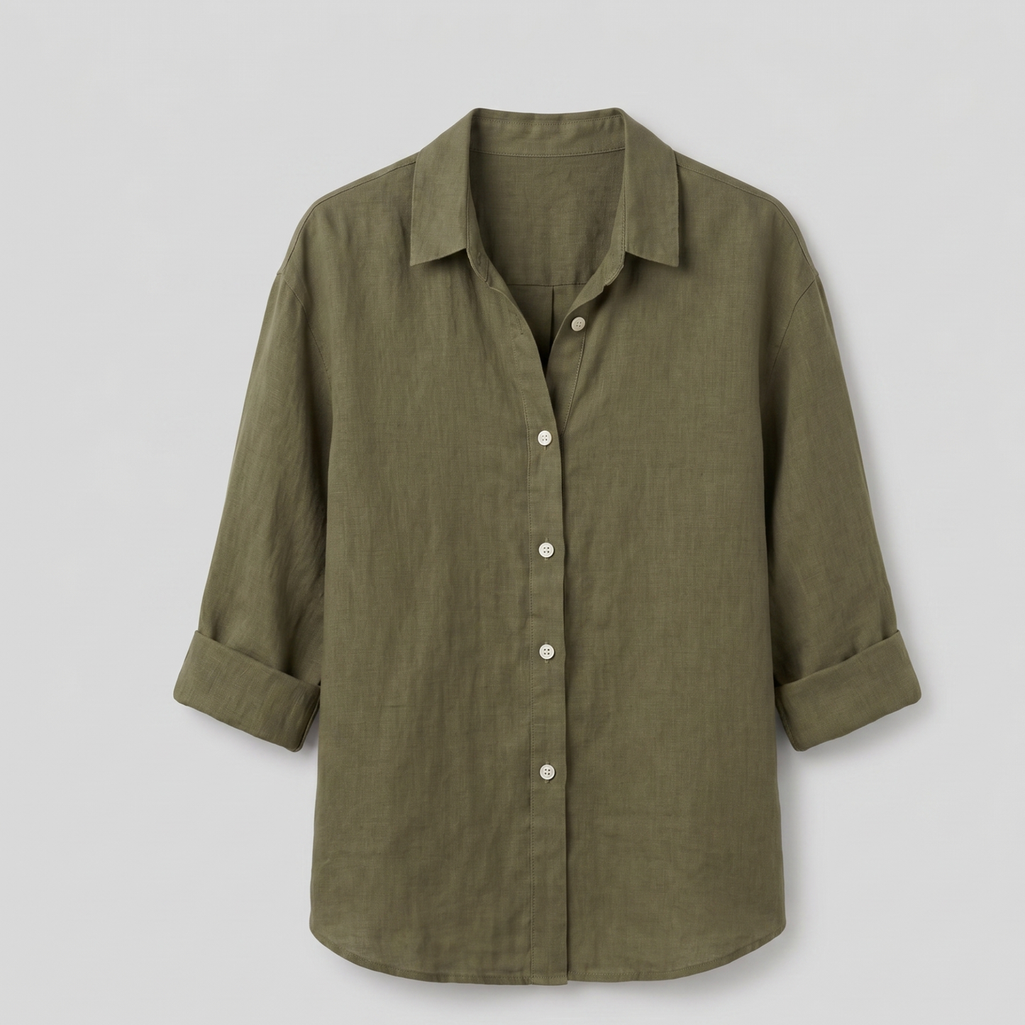 Breathable Linen Cotton Blend Blouse Women Summer