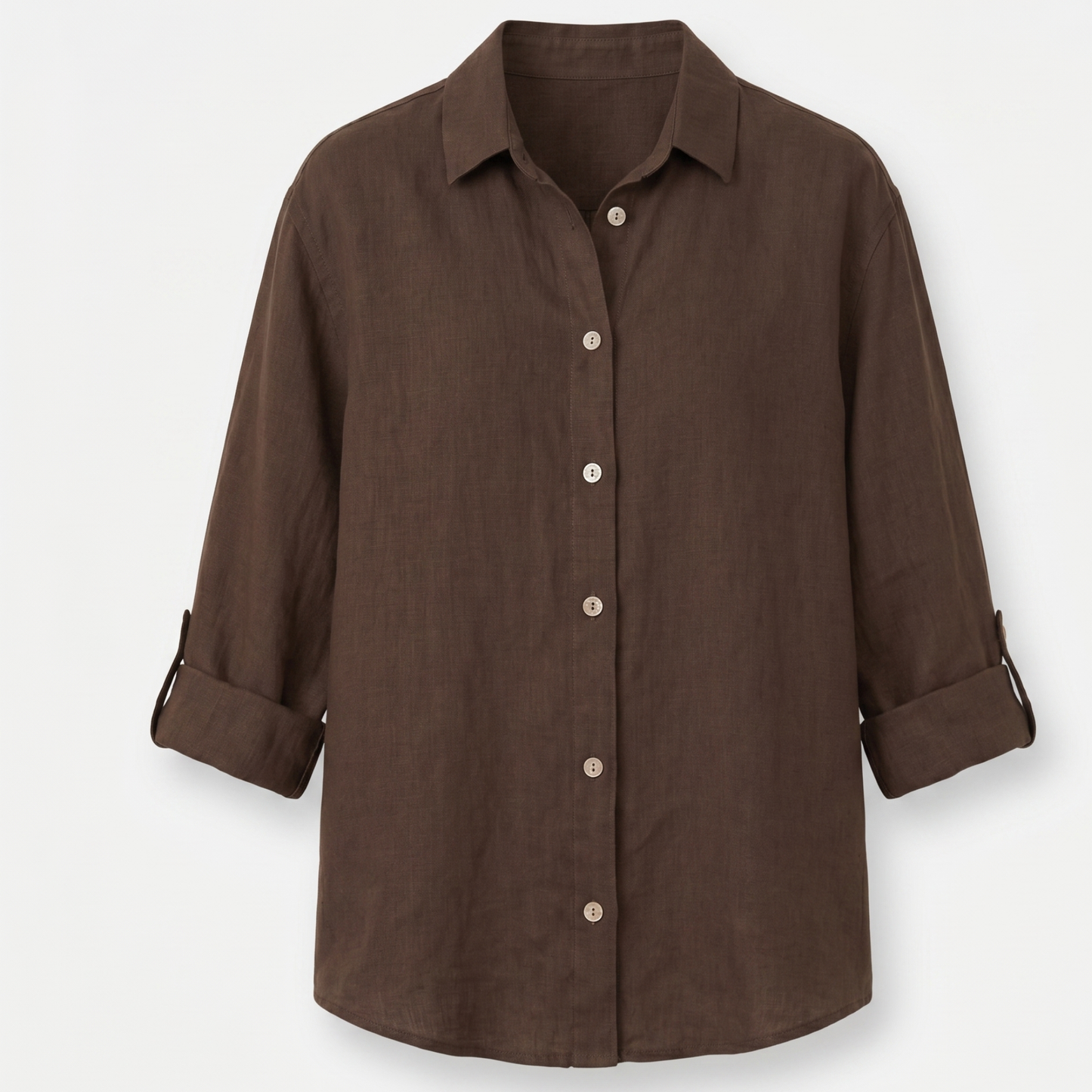 Breathable Linen Cotton Blend Blouse Women Summer