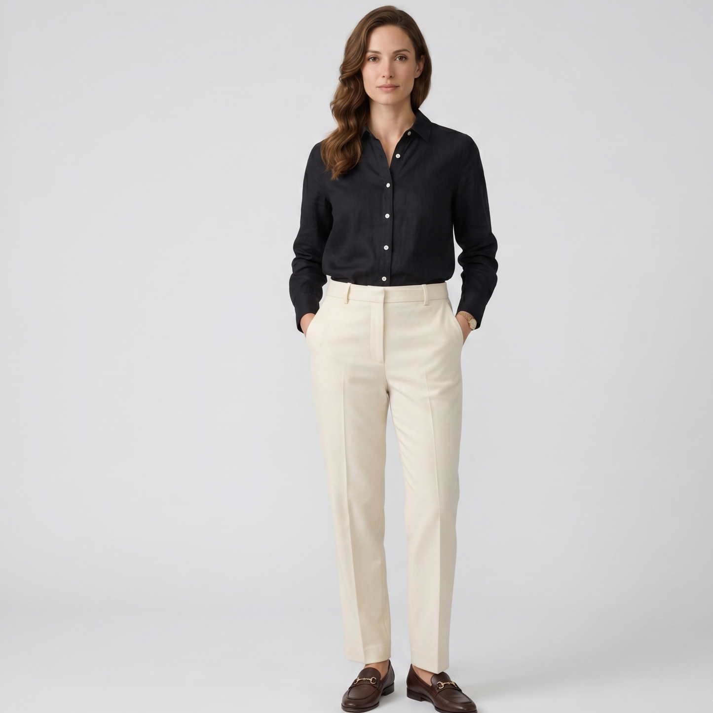 Breathable Linen Cotton Blend Blouse Women Summer