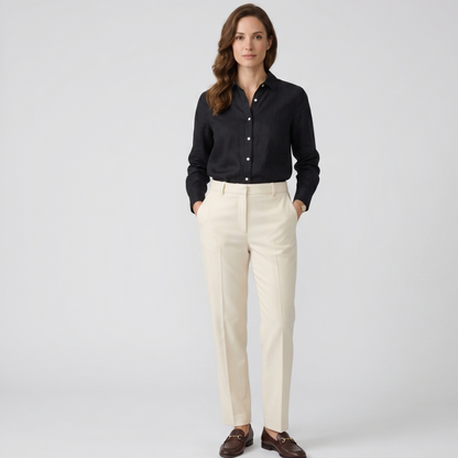 Breathable Linen Cotton Blend Blouse Women Summer