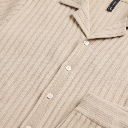 Breathable Men's Shirt and Shorts Set Summer