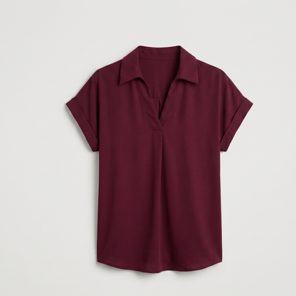 Lightweight V-Neck Blouse Women Summer
