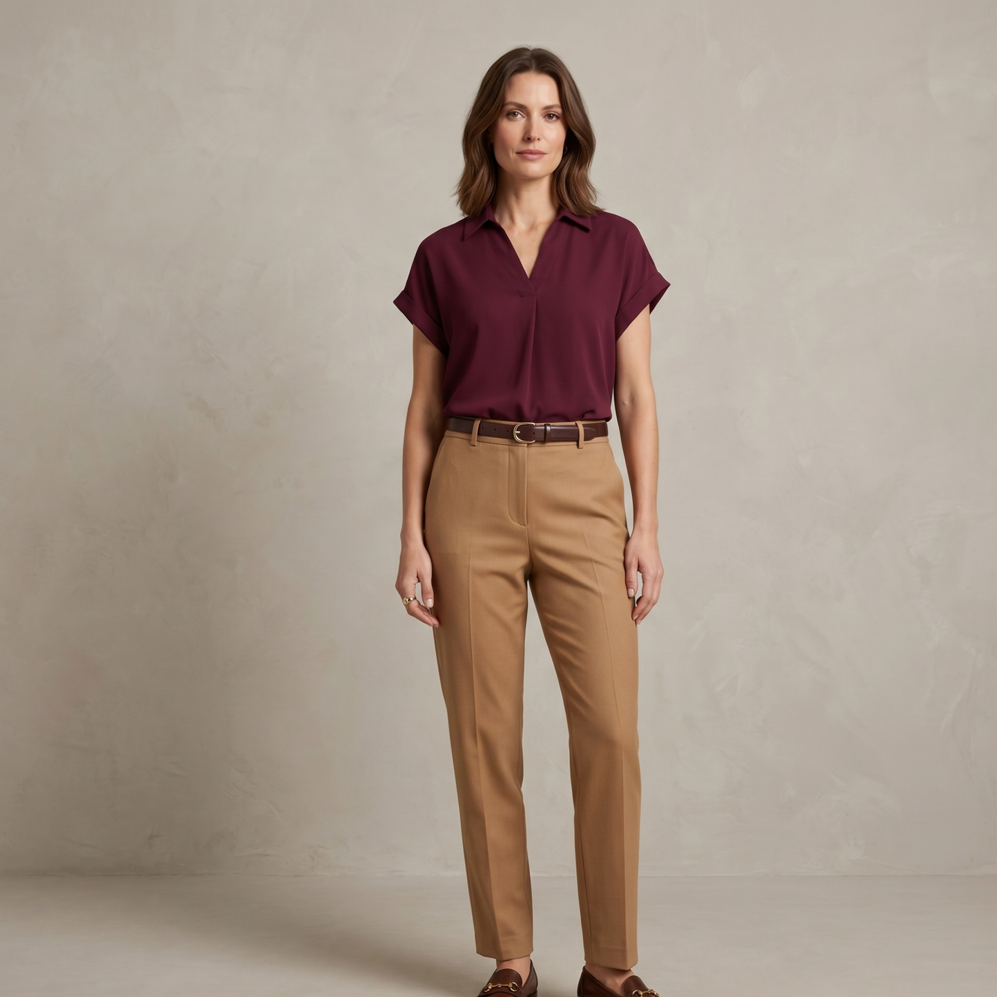 Lightweight V-Neck Blouse Women Summer