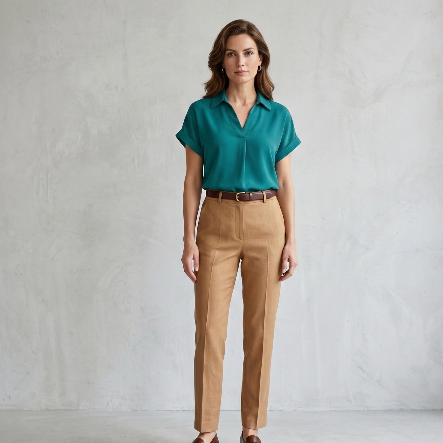 Lightweight V-Neck Blouse Women Summer