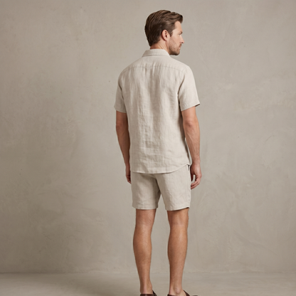 Lightweight Summer Set Men Shirt and Shorts