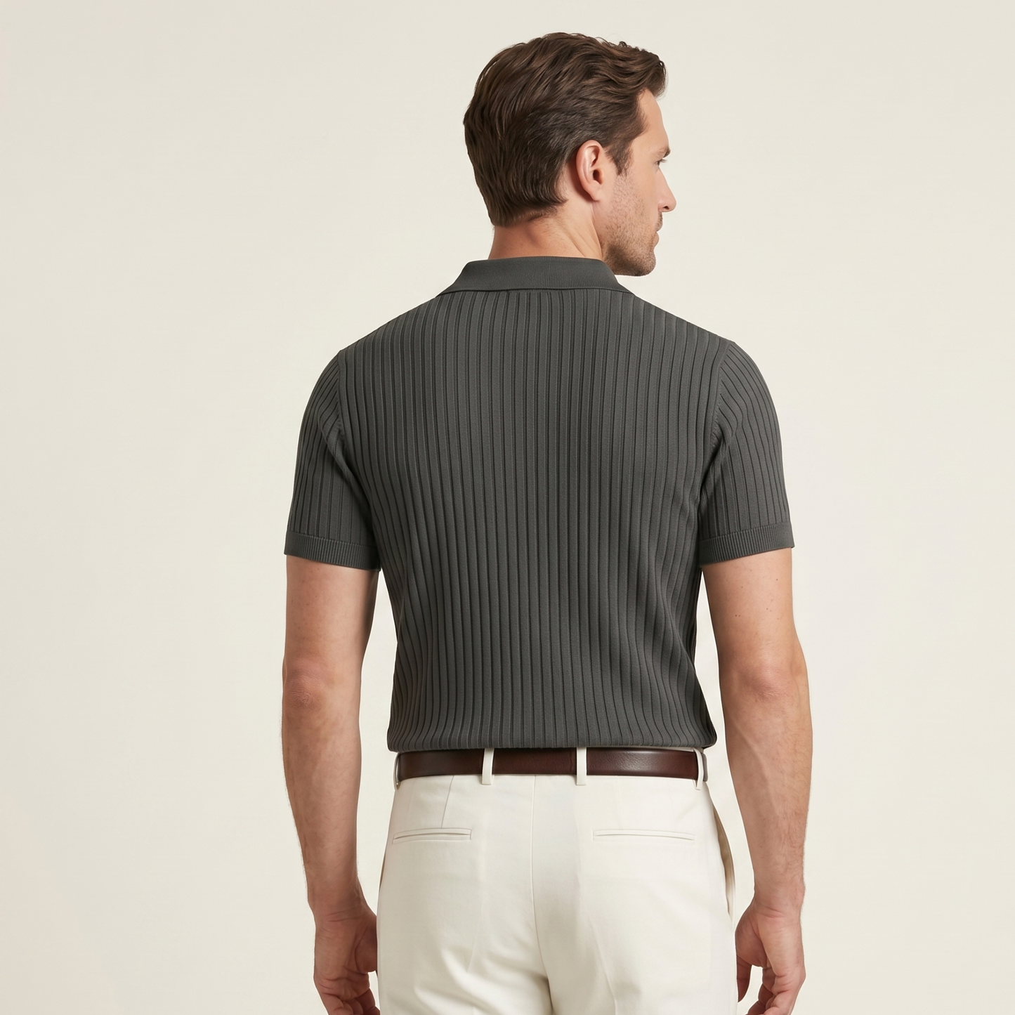Muscle Fit Polo Shirt Men Casual All Seasons
