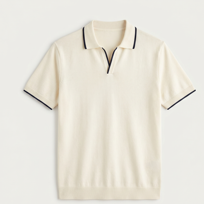 Slim Fit Polo Shirt Men Short Sleeves Summer