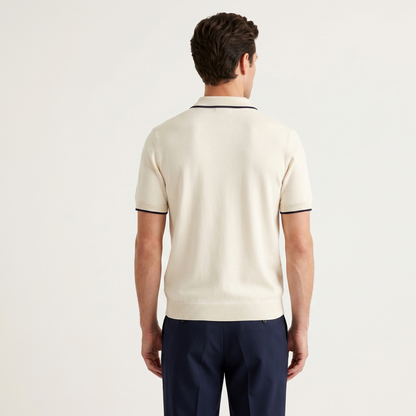 Slim Fit Polo Shirt Men Short Sleeves Summer