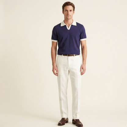 Regular Fit Short Sleeve Polo Shirt Men Casual