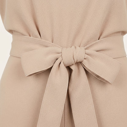 Tie Ribbon Jumpsuit Women Short Sleeved Summer