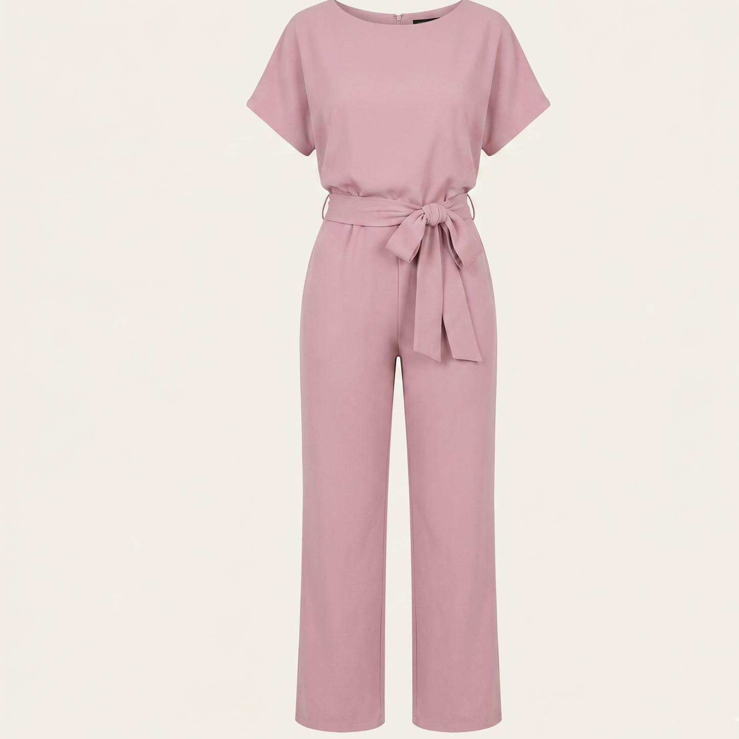 Tie Ribbon Jumpsuit Women Short Sleeved Summer