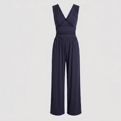 Sleeveless White Jumpsuit Women Summer Elegant