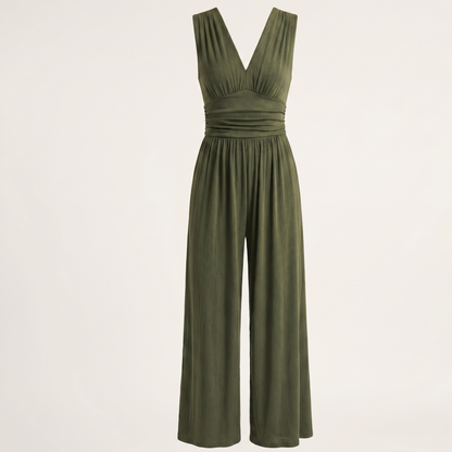 Sleeveless White Jumpsuit Women Summer Elegant