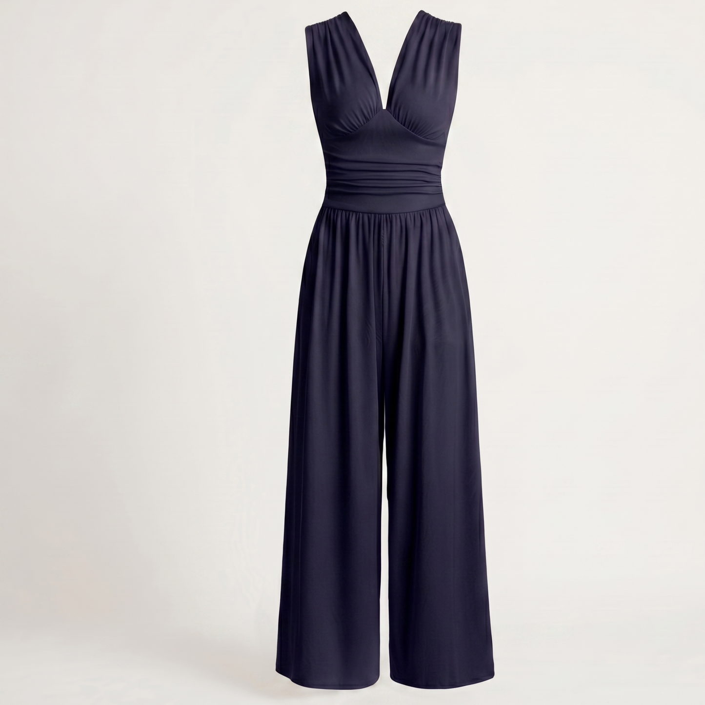 Sleeveless White Jumpsuit Women Summer Elegant