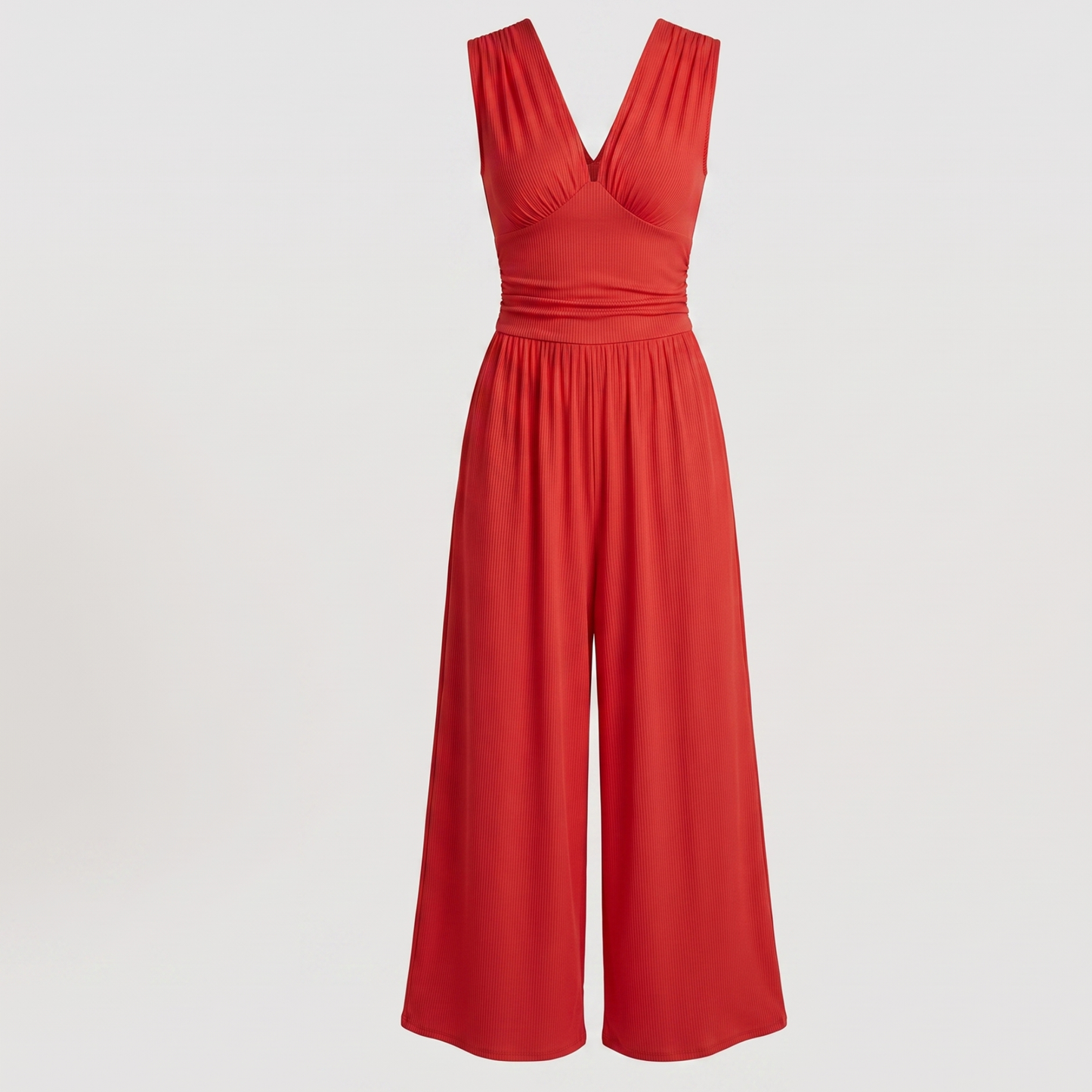 Sleeveless White Jumpsuit Women Summer Elegant