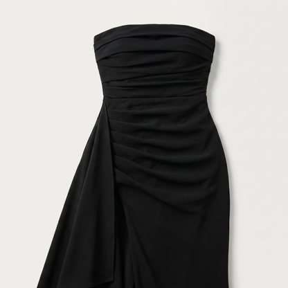 High Split Maxi Dress Women Strapless