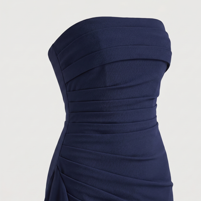 High Split Maxi Dress Women Strapless