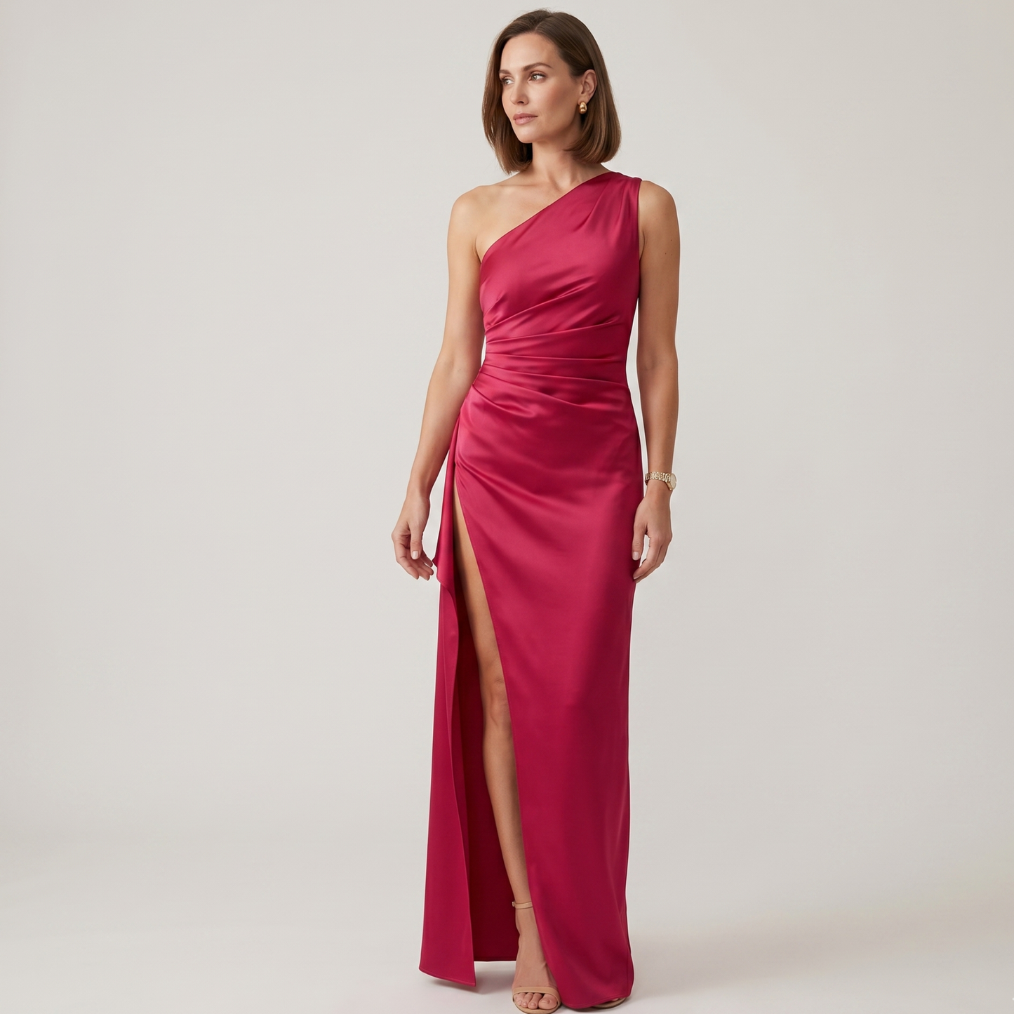 Asymmetrical One Shoulder Maxi Dress Summer