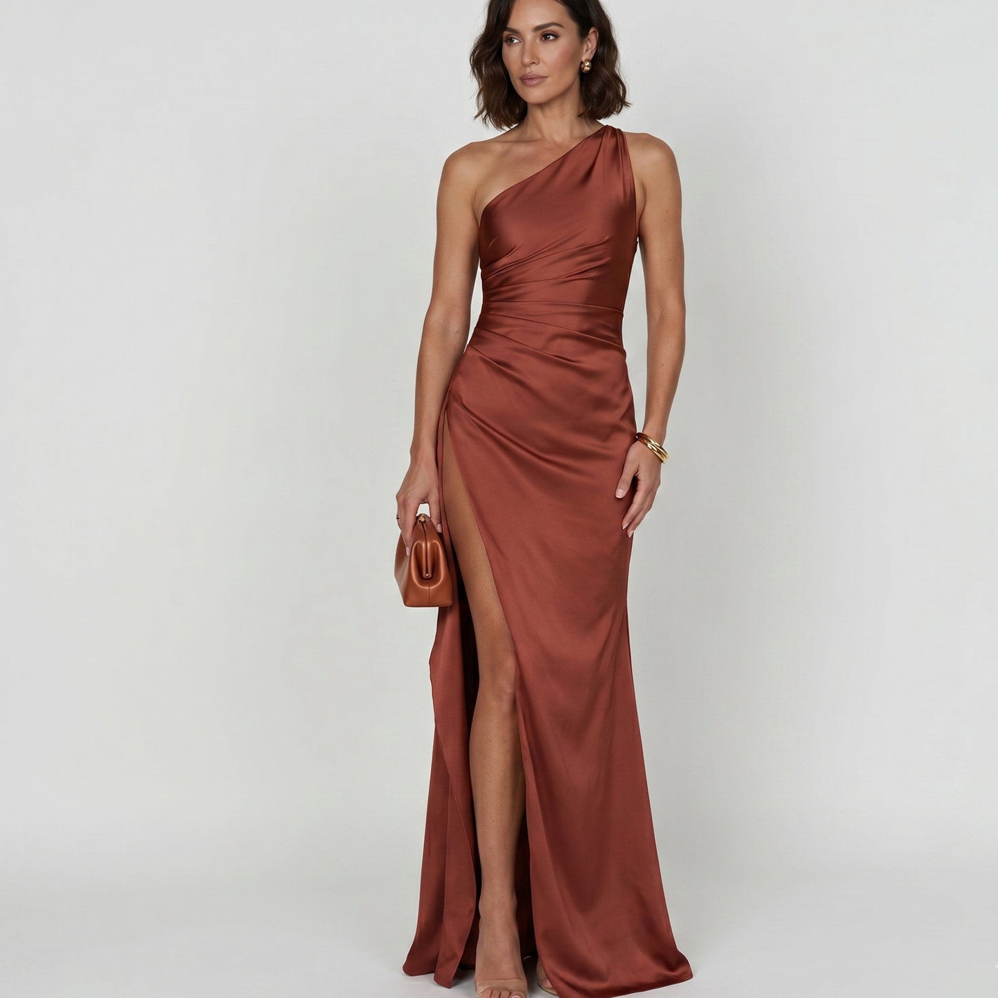 Asymmetrical One Shoulder Maxi Dress Summer