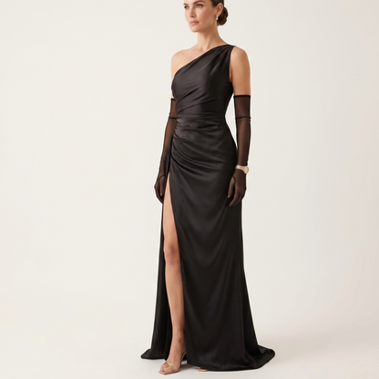 Asymmetrical One Shoulder Maxi Dress Summer
